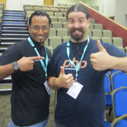 from left to right: 7PHP with Asgrim (James Titcumb)